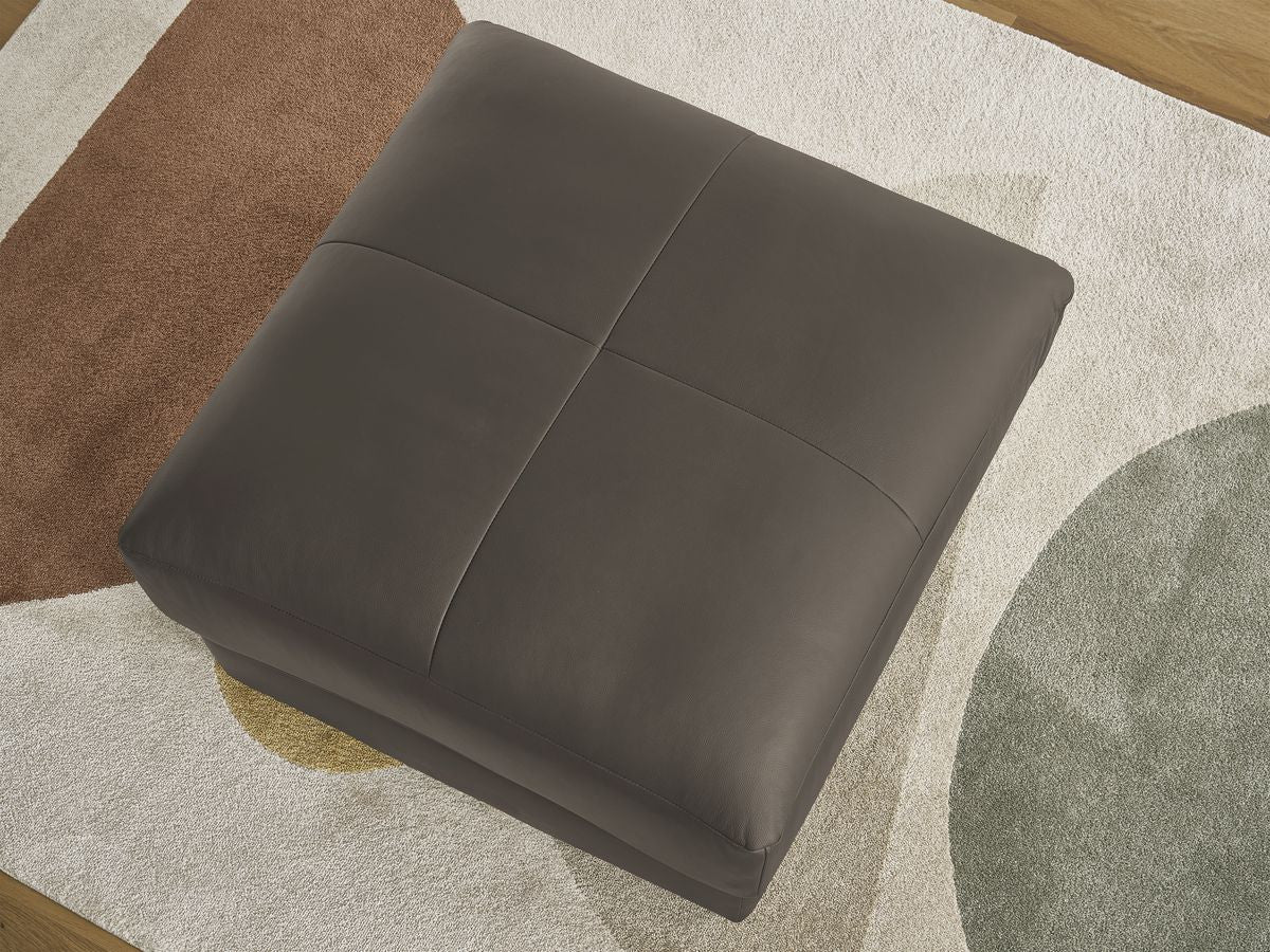 Pouf LEONARD cuir de vache