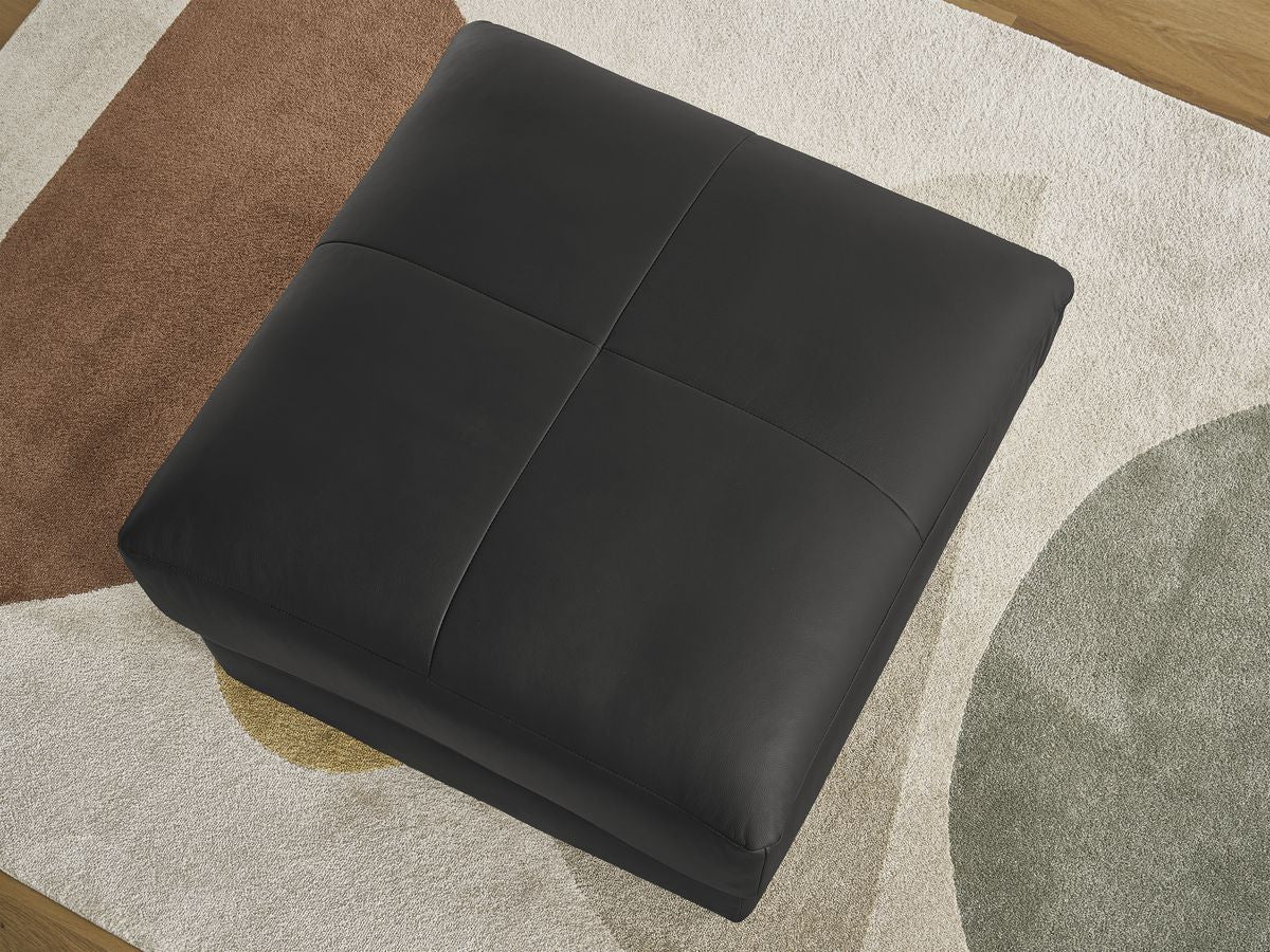Pouf LEONARD cuir de vache