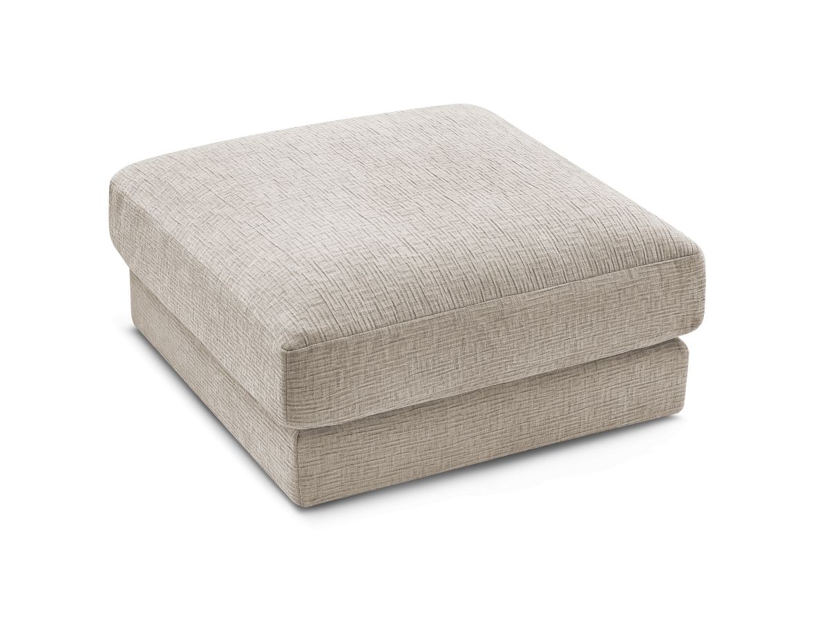 Pouf LEONARD tissu texturé