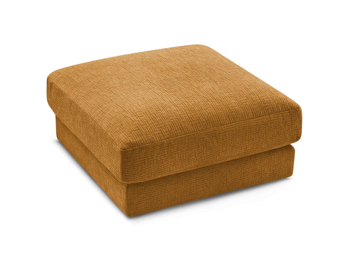 Pouf LEONARD tissu texturé