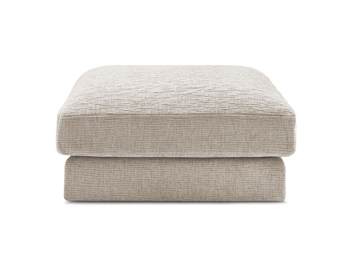 Pouf LEONARD tissu texturé