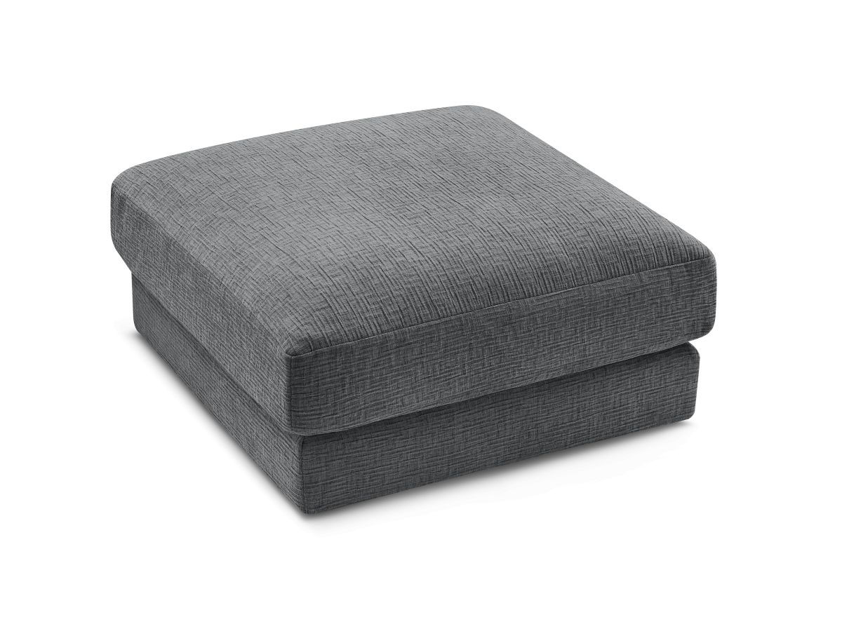Pouf LEONARD tissu texturé