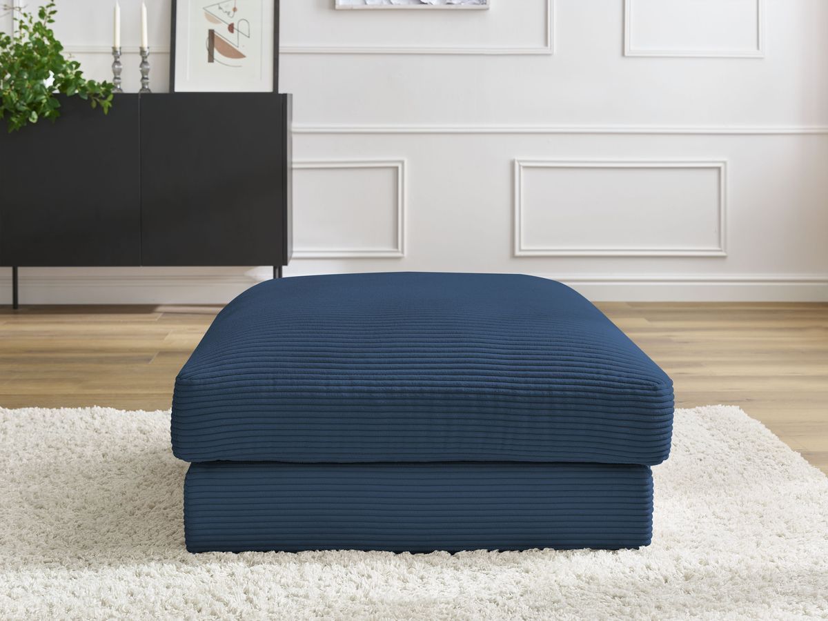 Pouf LEONARD velours côtelé