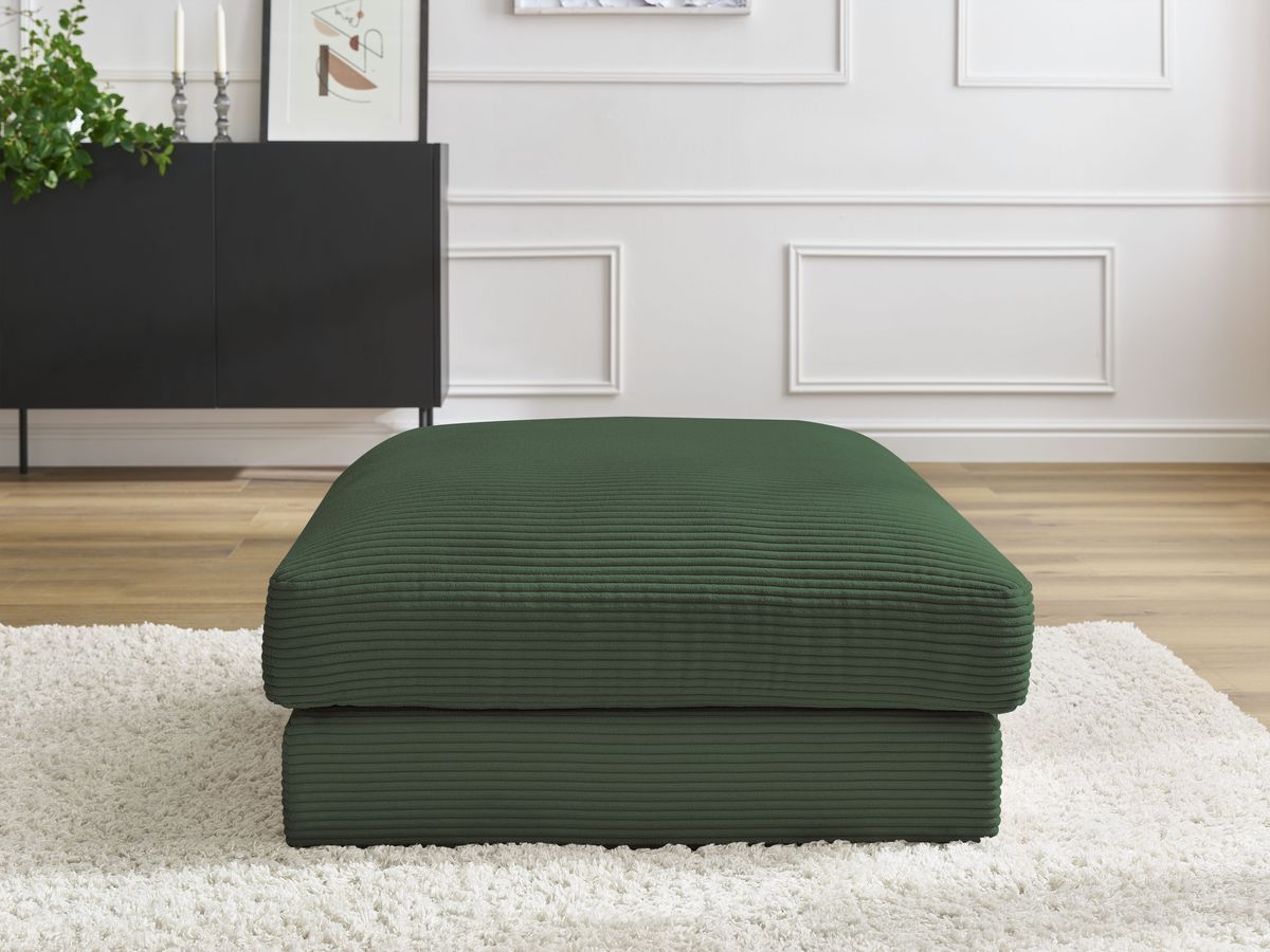 Pouf LEONARD velours côtelé