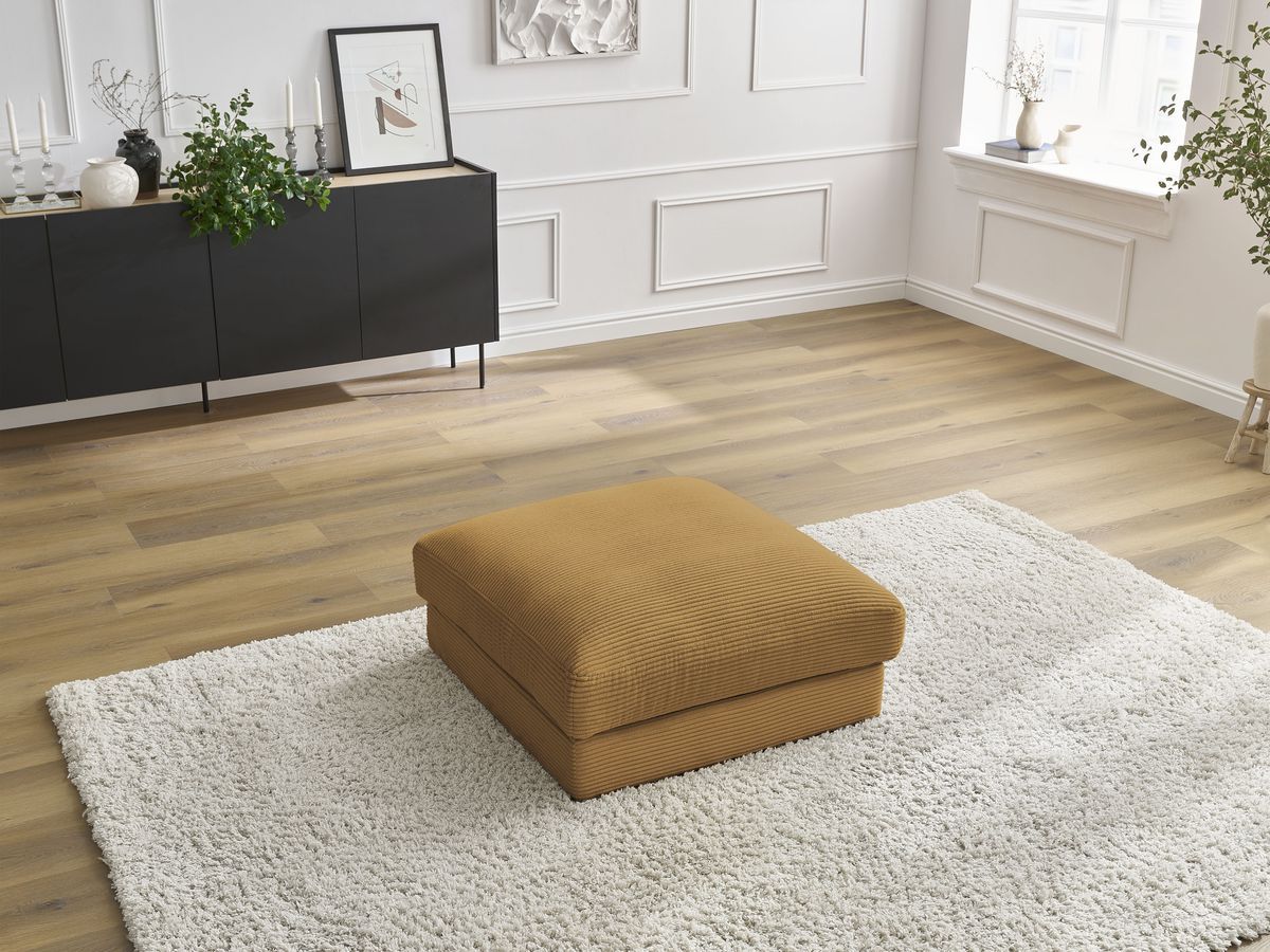 Pouf LEONARD velours côtelé