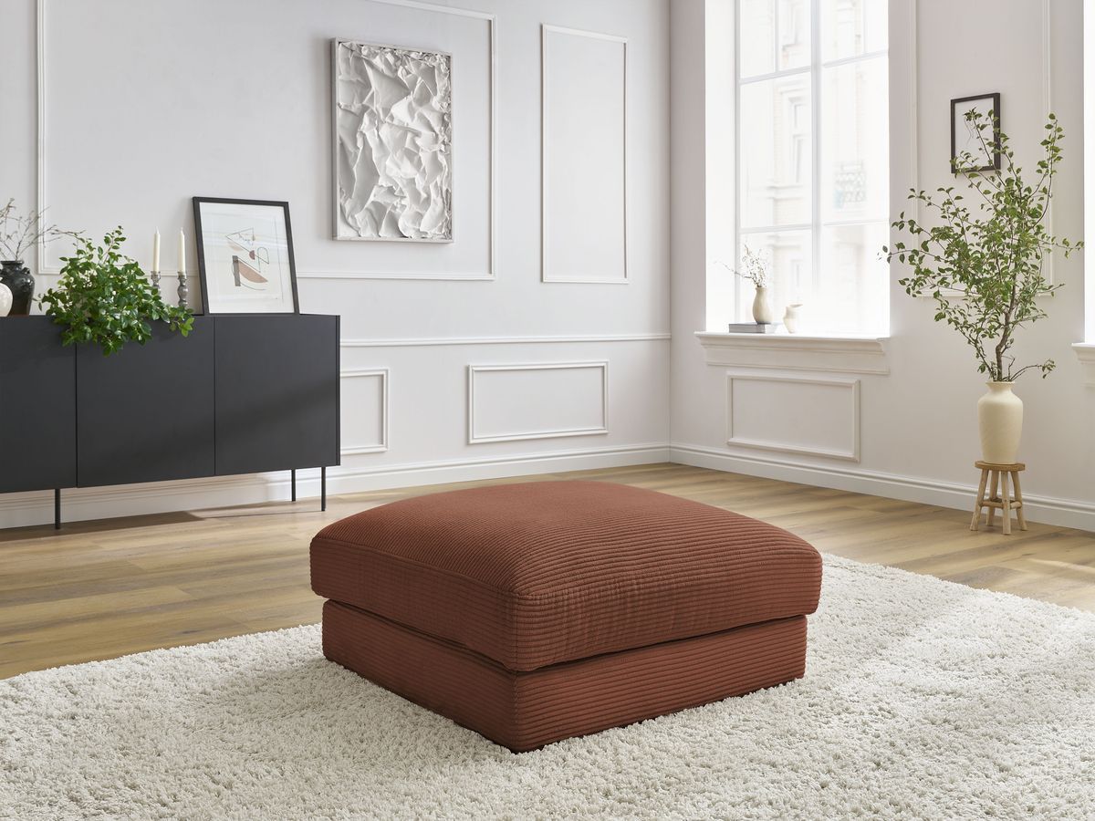 Pouf LEONARD velours côtelé