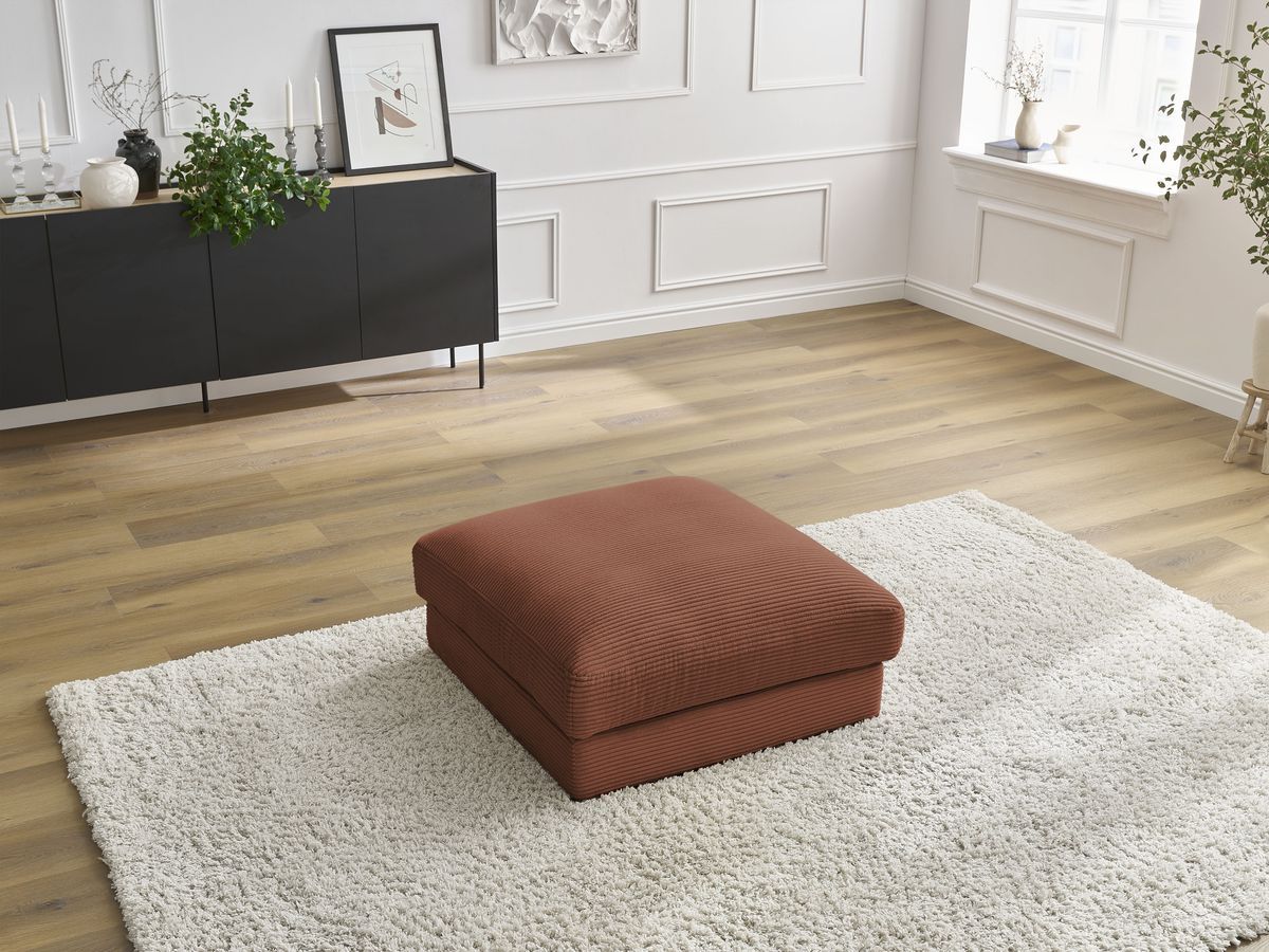 Pouf LEONARD velours côtelé