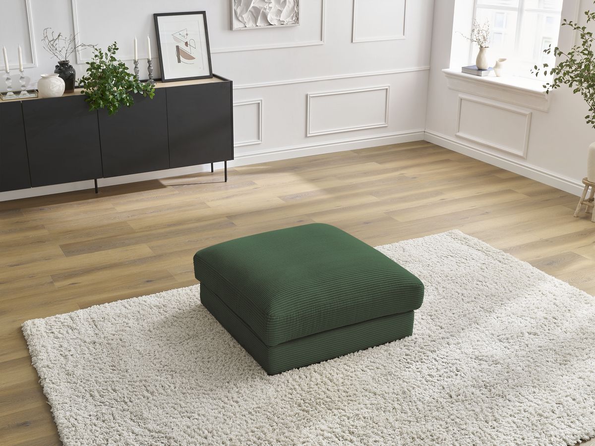 Pouf LEONARD velours côtelé