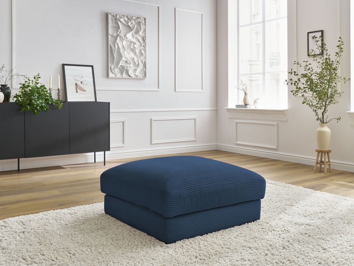 Pouf LEONARD velours côtelé