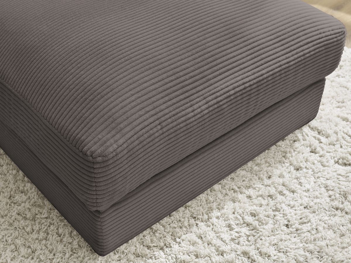 Pouf LEONARD velours côtelé