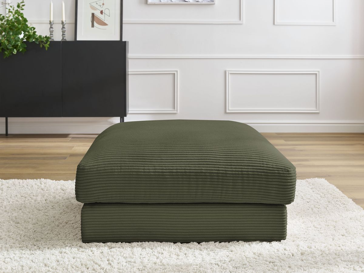 Pouf LEONARD velours côtelé
