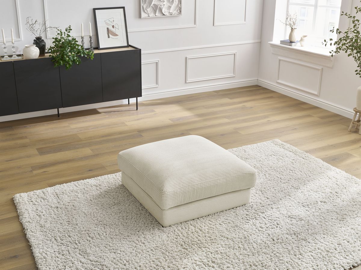 Pouf LEONARD velours côtelé