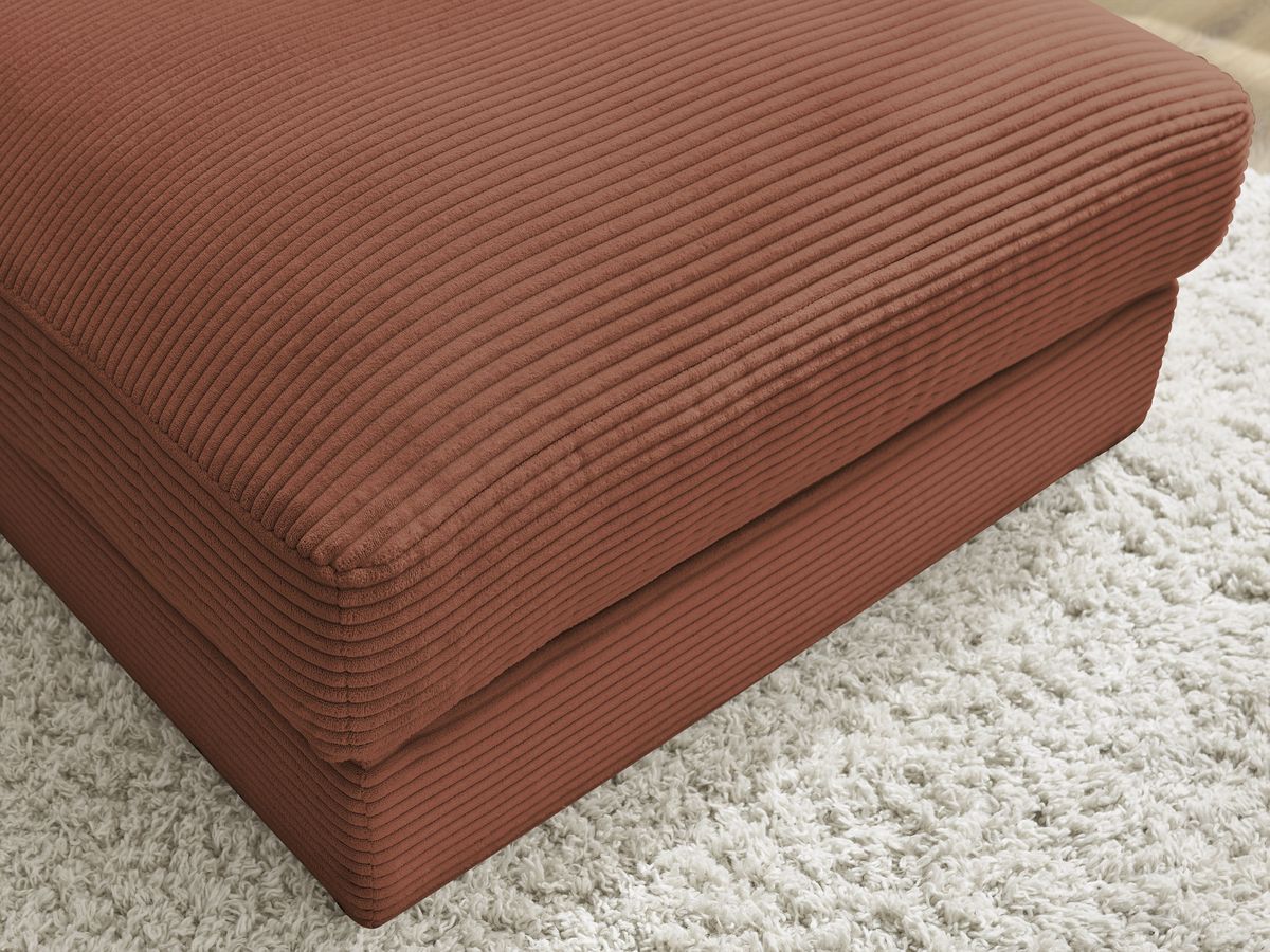 Pouf LEONARD velours côtelé