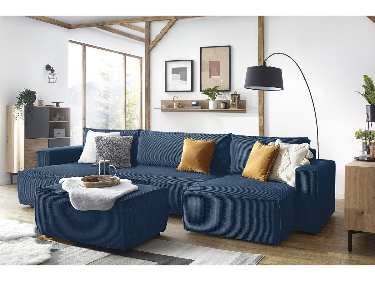 Pouf NIHAD velours côtelé