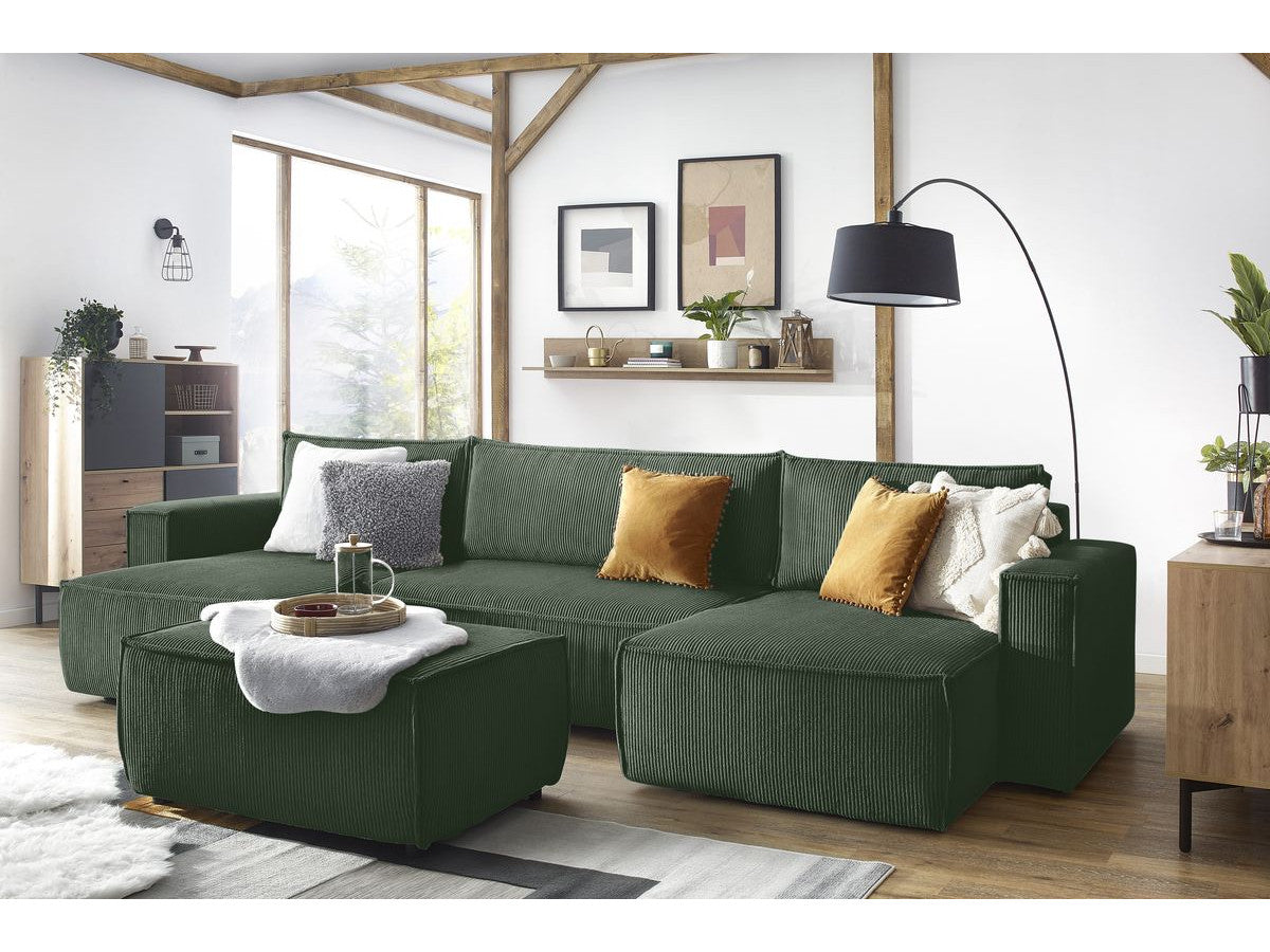 Pouf NIHAD velours côtelé