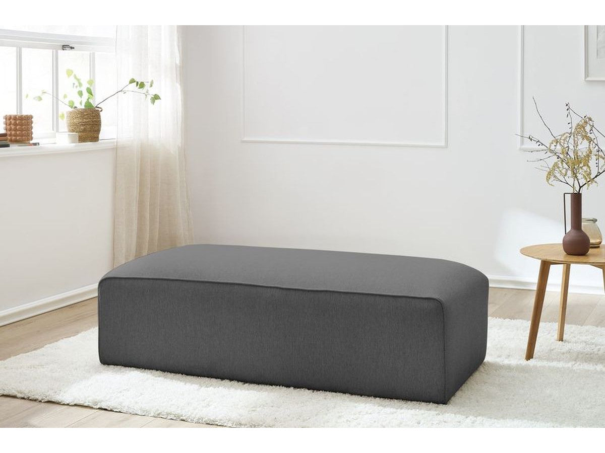 Pouf pour canapé modulable MEGEVE tissu chiné
