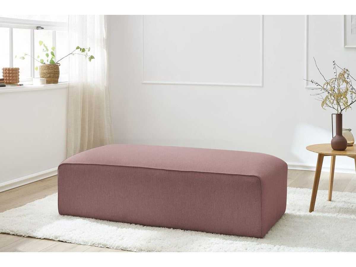 Pouf pour canapé modulable MEGEVE tissu chiné