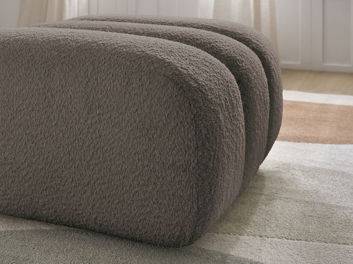 Pouf TALIA tissu bouclette