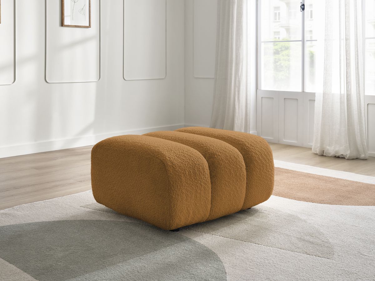 Pouf TALIA tissu bouclette