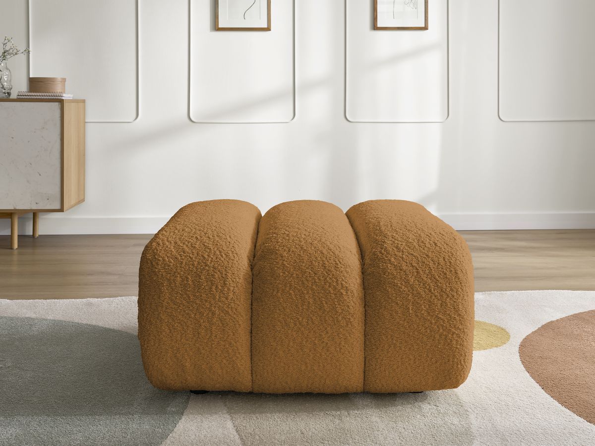Pouf TALIA tissu bouclette