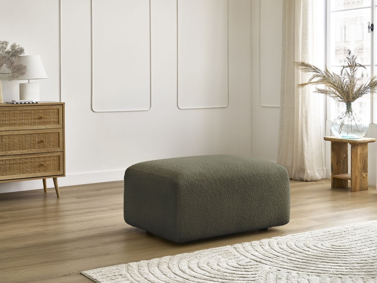 Pouf TINA tissu bouclette