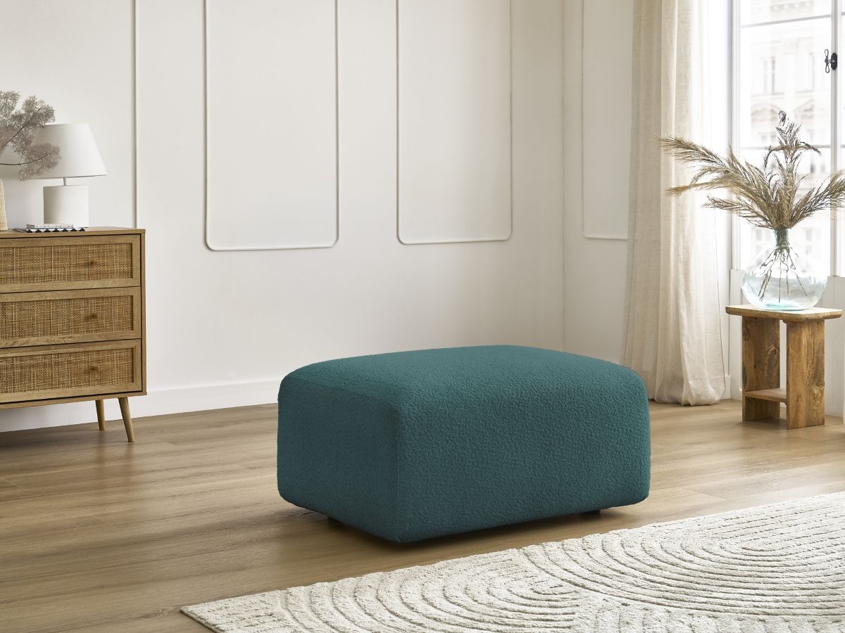 Pouf TINA tissu bouclette