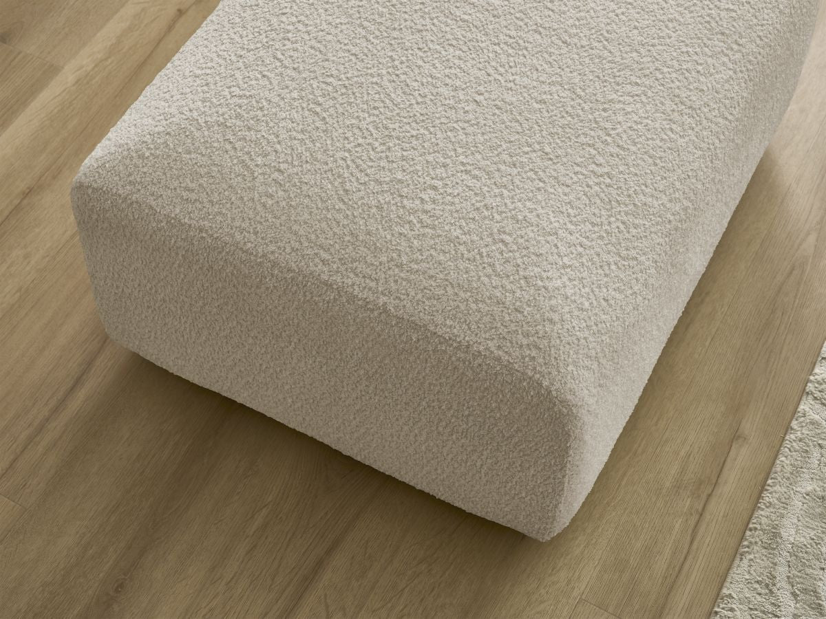 Pouf TINA tissu bouclette