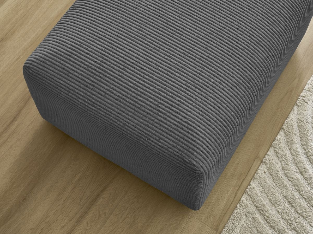 Pouf TINA velours côtelé