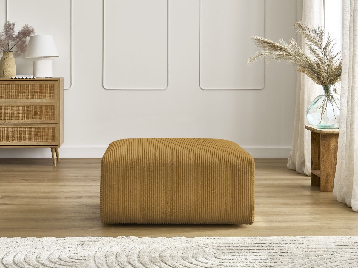 Pouf TINA velours côtelé