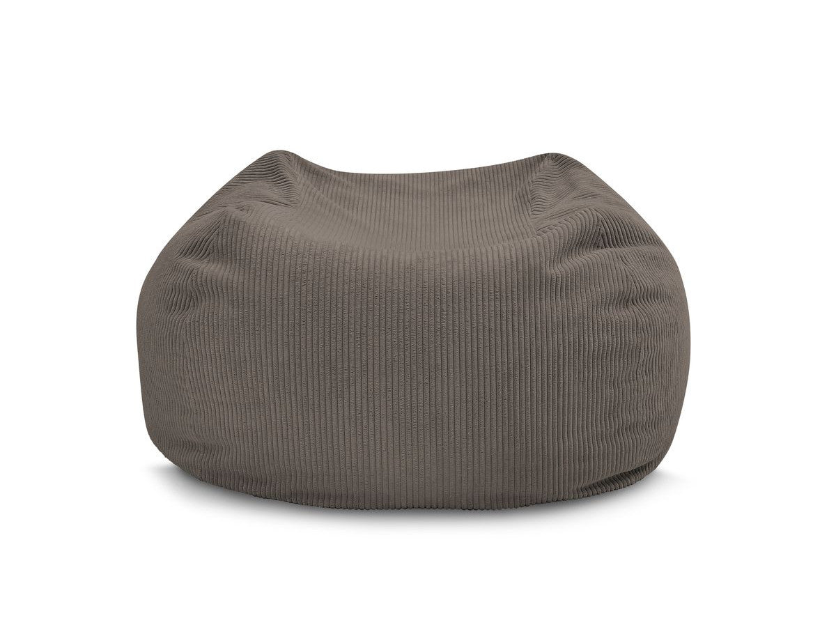 Pouf ultra moelleux VOLTAIRE velours côtelé