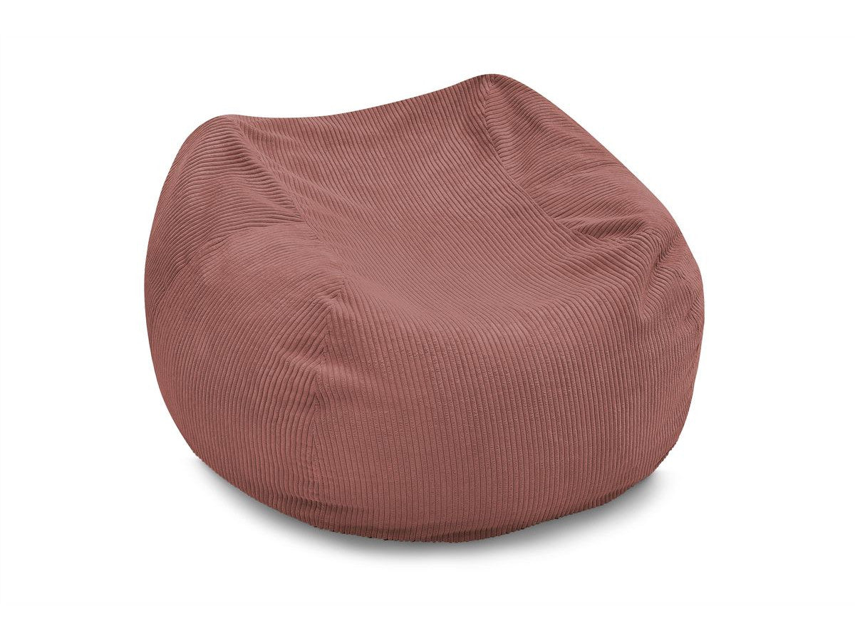 Pouf ultra moelleux VOLTAIRE velours côtelé