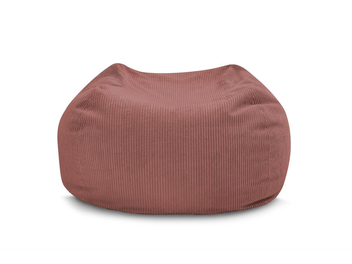 Pouf ultra moelleux VOLTAIRE velours côtelé