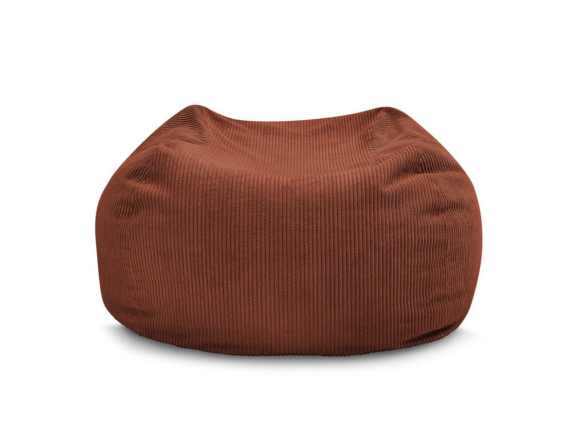 Pouf ultra moelleux VOLTAIRE velours côtelé