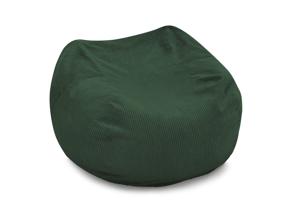 Pouf ultra moelleux VOLTAIRE velours côtelé
