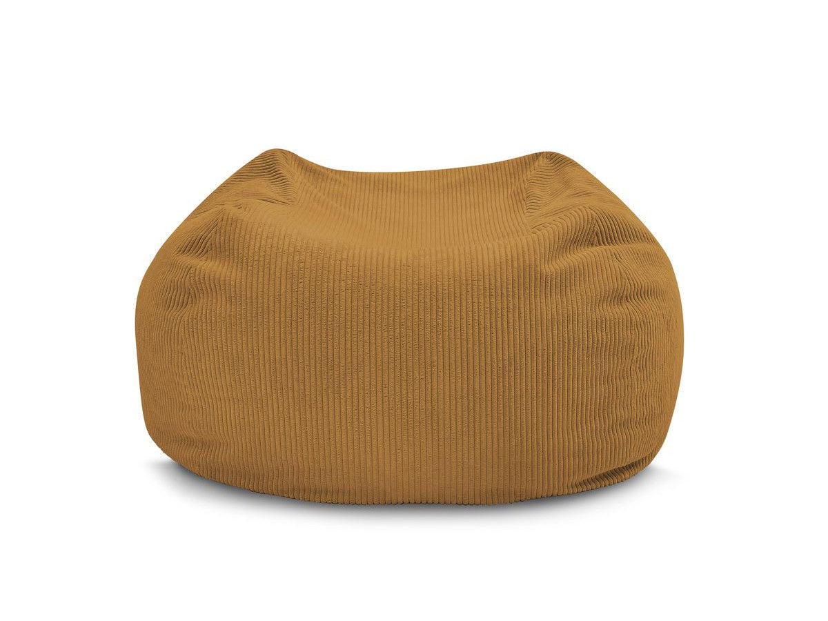 Pouf ultra moelleux VOLTAIRE velours côtelé