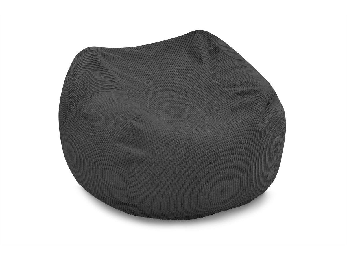 Pouf ultra moelleux VOLTAIRE velours côtelé