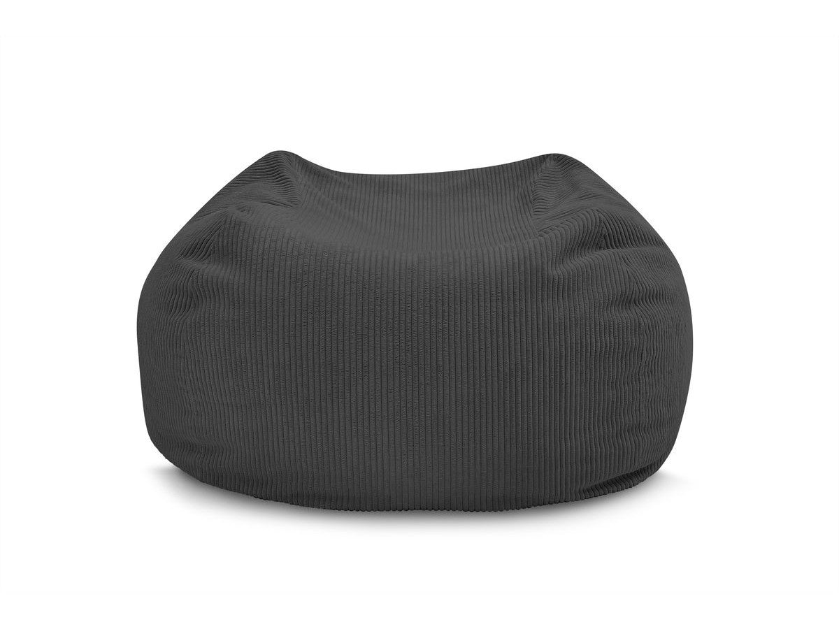 Pouf ultra moelleux VOLTAIRE velours côtelé