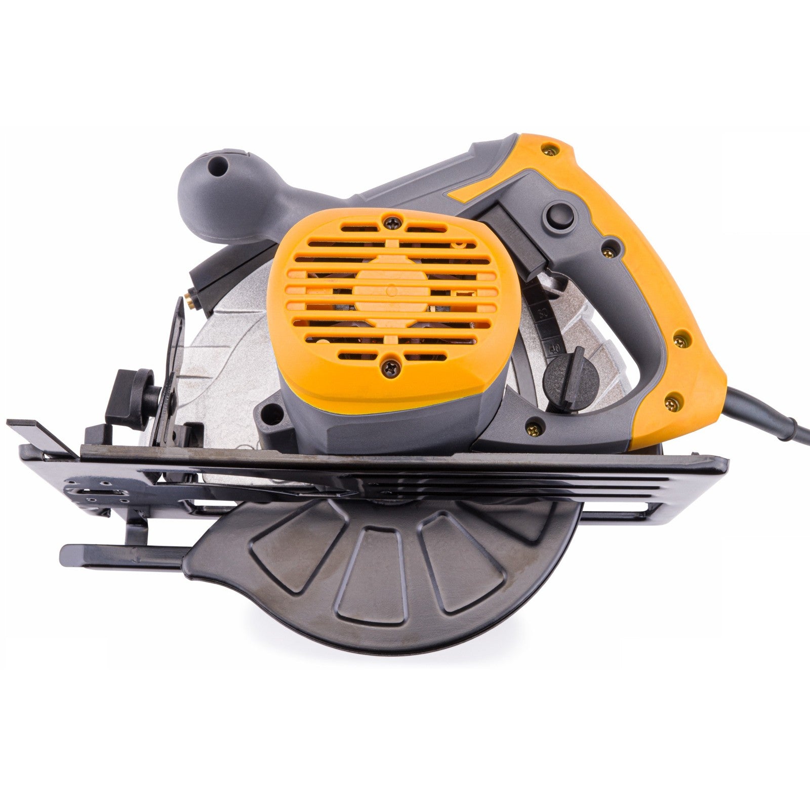 Scie circulaire à bois avec laser 2250 W 2 disques 185 mm 24/40 dents