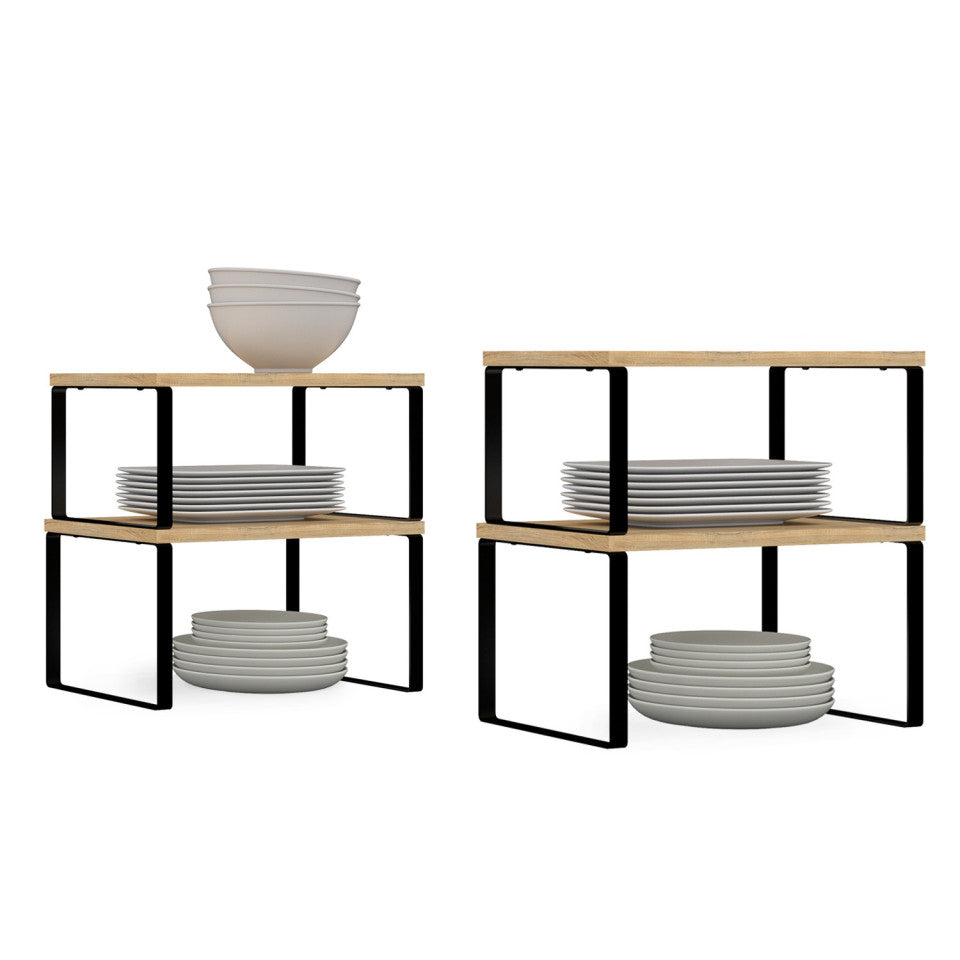 Etagères de rangement encastrables pour placards - lot de 4