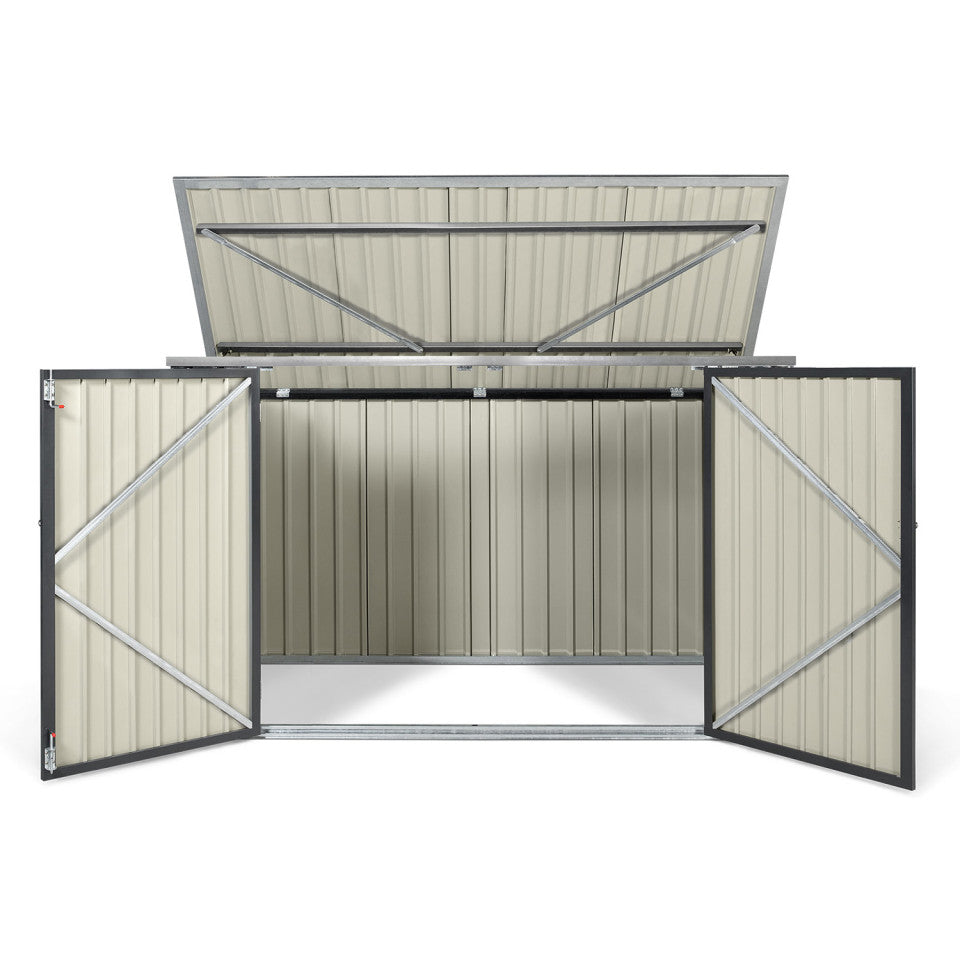 Abri de jardin en métal multi rangements