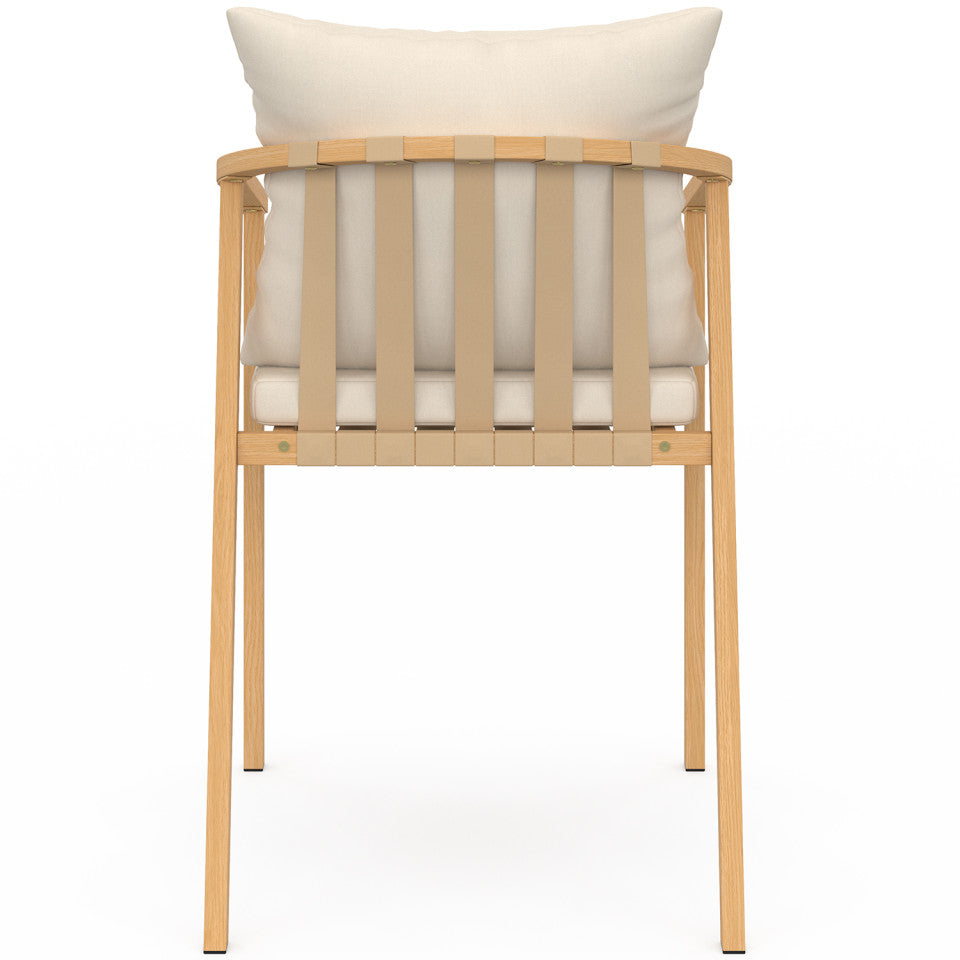 Ensemble repas Hortensia 6 places métal effet bois