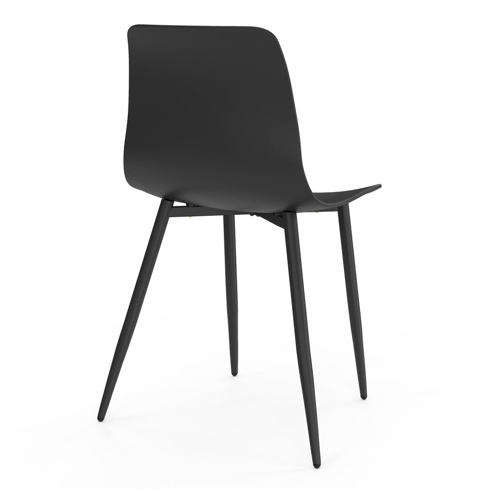 Chaises Nala noires - lot de 6