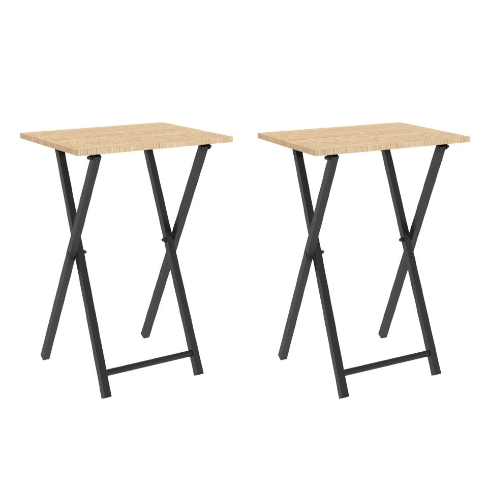 Tables d'appoint pliantes Memphis - lot de 2