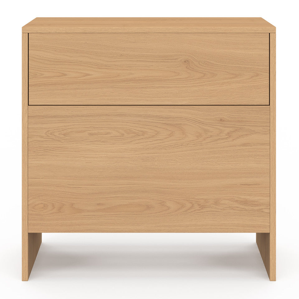 Table d'appoint mini bar Faustine bois et lattes