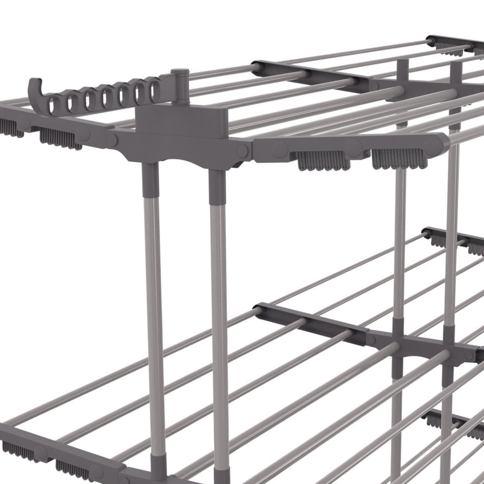 Séchoir extensible pliable 4 niveaux - 50m d'étendage