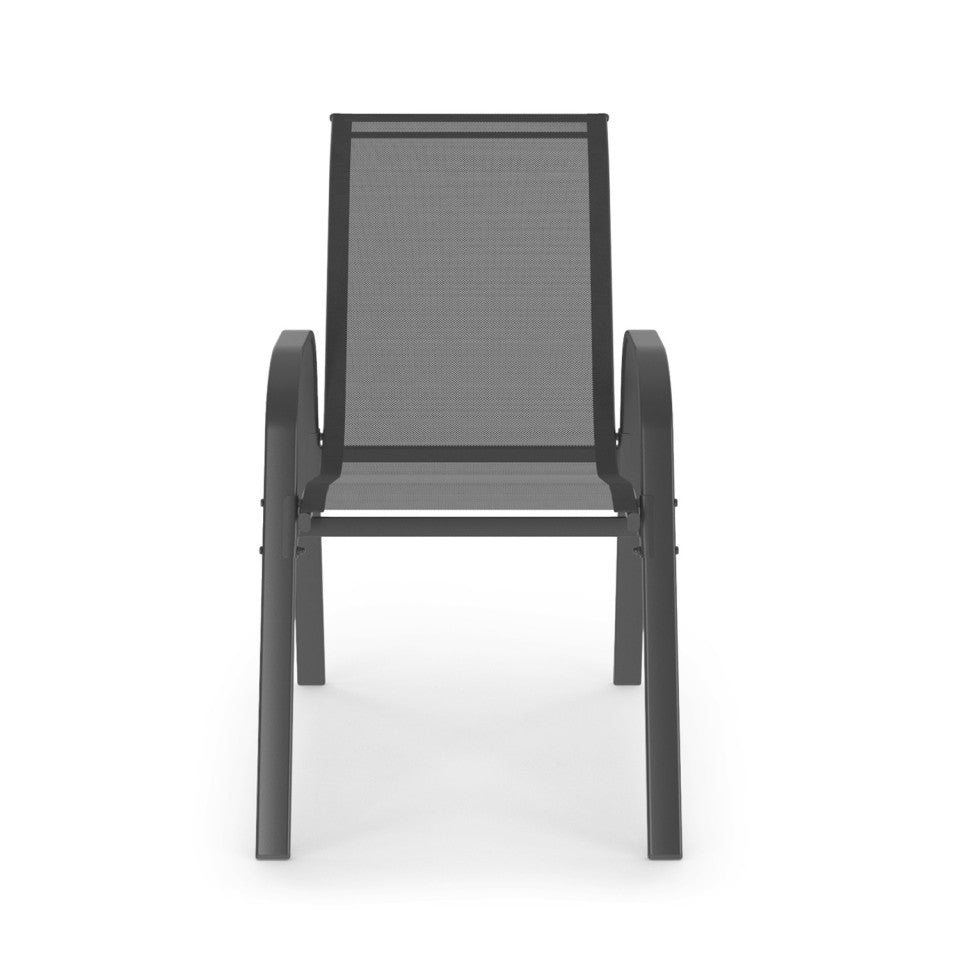 Ensemble repas extensible 8 places en polywood gris