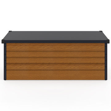 Coffre de jardin métal effet bois 600L