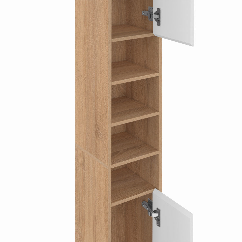 Colonne salle de bain Tom 2 portes 4 niches