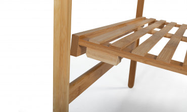 Portant pliable à vêtements Maya en bambou