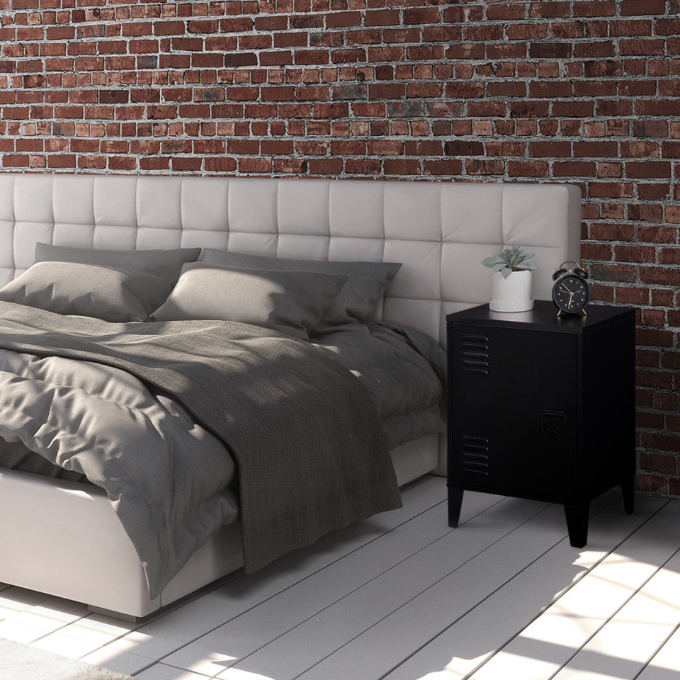 Tables de chevet Storen en métal noir - lot de 2